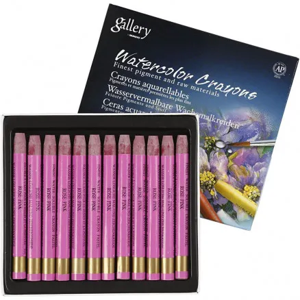 Gallery Watercolour, fresh pink (316), L: 9.3 cm, 12 pcs/1 pack.
