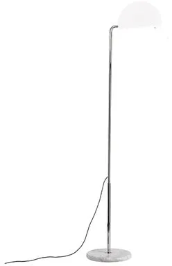 DCWéditions Mezzaluna Floor Lamp Chrome/White