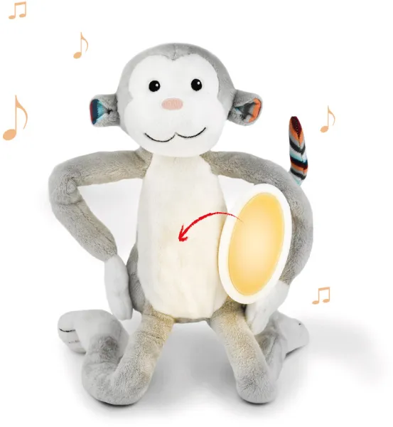MAX soft toy with night light, monkey