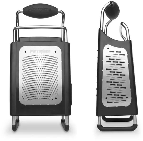 Microplane grater, 4 sides, stainless steel.