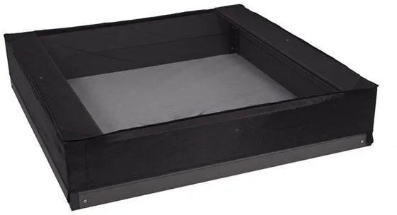 Nordic Play Sandbox Net, 150 x 150 x 20 cm, black