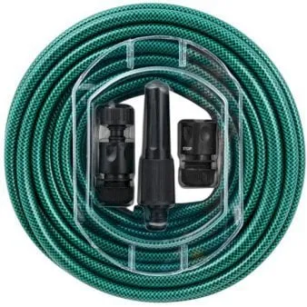 Garden hose with coupling set